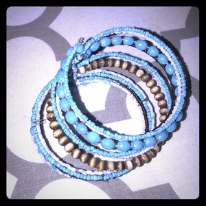 Multi strand turquoise bracelet